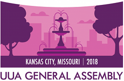 purple scene of fountain and the words Kansas City, Missouri 2018